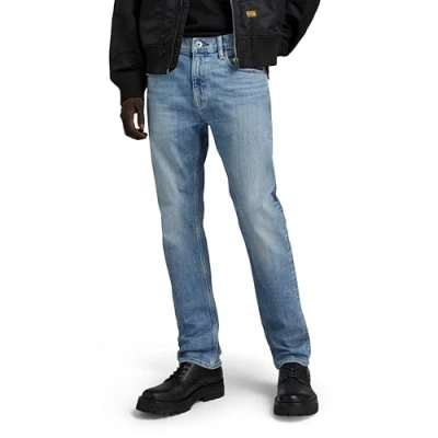 Afbeelding van G STAR RAW Mosa Straight Jeans, Blauw (Sun Faded Amparo Blue D23692 d498 g344), 26W x 32L