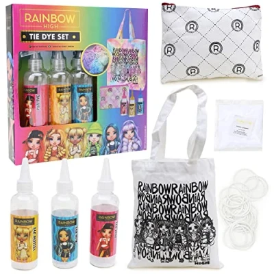 Afbeelding van Toyland® Rainbow High Tie Dye Set Creëer je eigen tas &amp; portemonnee Creative Toys