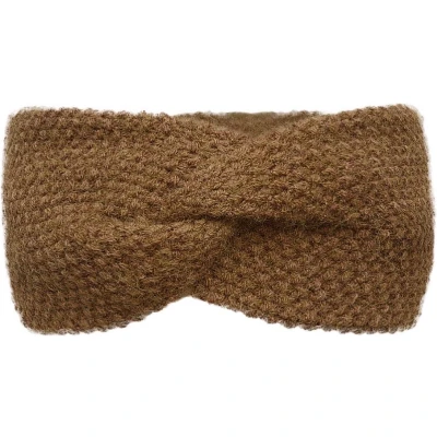 Afbeelding van Warme hoofdband Bruin twist gebreid