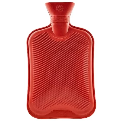 Afbeelding van Hot Water Fles Grote 1.8L Rubber Warm Bag 1, 2 of 3 Pack Geribbeld Oppervlak Eén Kant voor Pijnverlichting Koud Kompres Krampen Rugpijn Nekpijn (Rood, 1 stuk)