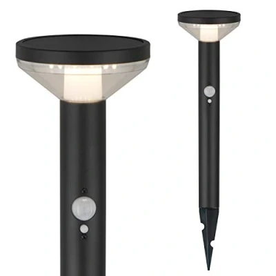 Afbeelding van Maclean / LED solar tuinlamp met sensor Kleur Zwart
