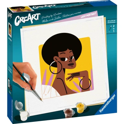 Afbeelding van Ravensburger Lady Portrait Schilderen op Nummer 1 Kunstwerk