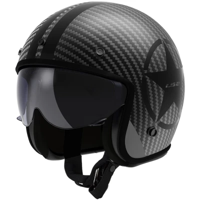Afbeelding van LS2 Helm Bob II Star OF601 zwart maat S