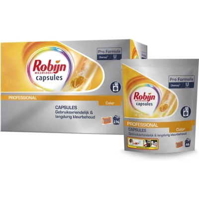 Afbeelding van 6x Robijn Professional Wasmiddel capsules Color 46