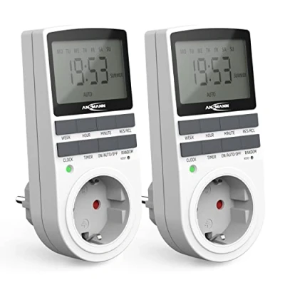 Afbeelding van Ansmann schakelklok AES4, 2,1&quot; LCD display, 3680W, digitale met 10 schakeltijden per dag, toevalsfunctie, zomertijdomschakeling, 1260 0006