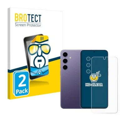Afbeelding van BROTECT Screenprotector voor Samsung Galaxy S24 (Voor+Camera) Folie Beschermfolie transparant (2 Stuks)