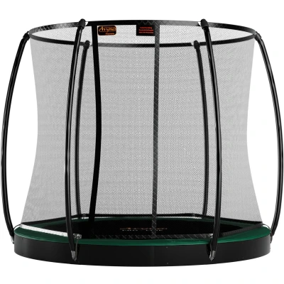 Afbeelding van Trampoline Avyna Pro Line FlatLevel 10 + Royal Class Veiligheidsnet Groen