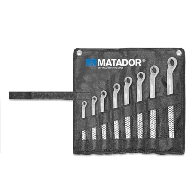 Afbeelding van MATADOR 0200 9080 set dubbele ringsleutels, 8 delig, 6 x 7 20 22 mm,