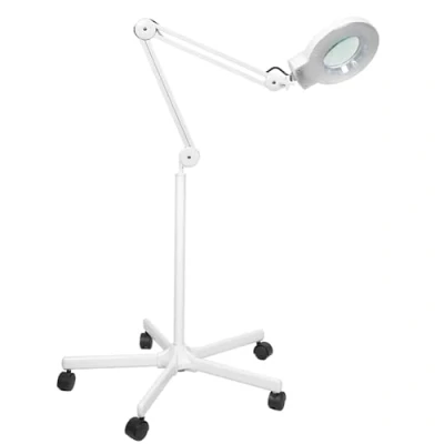Afbeelding van Concise Home led vergrootlamp met rolstatief, dioptrie, cosmetische lamp, vergrootlamp, dokterslamp