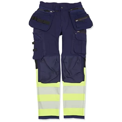 Afbeelding van Blaklader High Vis 4 weg stretch werkbroek 1993 1642 Marine/High Geel C156