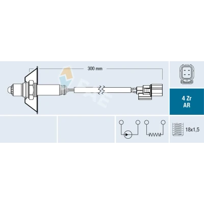 Afbeelding van FAE Lambda sonde 75608