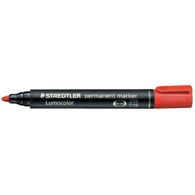 Afbeelding van Staedtler Lumocolor 352, Permanent Marker, Ronde Punt, 2 Mm, Rood Marker