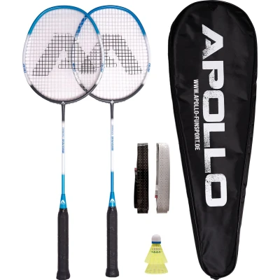Afbeelding van Apollo Badmintonset Carbon professionele badmintonracket lichtgewicht set voor training, sport en entertainment met rackettas shuttleset kinderen