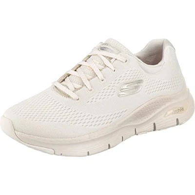Afbeelding van Skechers Arch Fit Big Appeal Sneaker voor dames, gebroken witte mesh afwerking, 35 EU