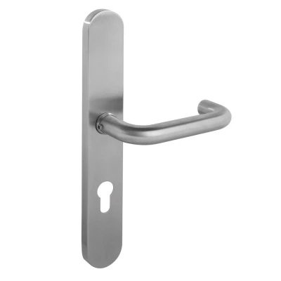Afbeelding van Intersteel Deurkruk Rond op XL schild profielcilindergat 72mm RVS