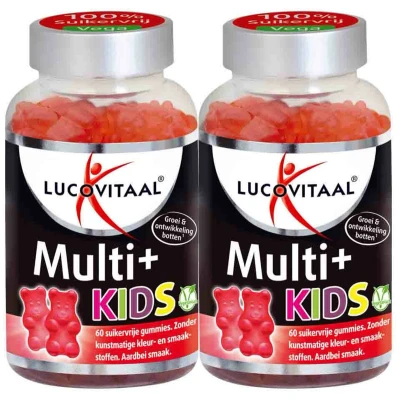 Afbeelding van 2+2 gratis: 2x Lucovitaal Vitamine gummies Multi+ Kids 60