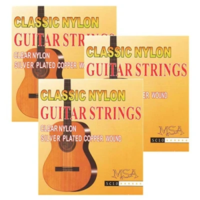 Afbeelding van Set van 3 gitaarsnaren nylon snaren voor klassieke concertgitaar SC10 028 043