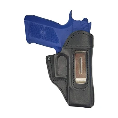 Afbeelding van VlaMiTex IWB Lederen Holster voor CZ 75 D/P 07 / P 10c Compact (IWB 3 Klopt)