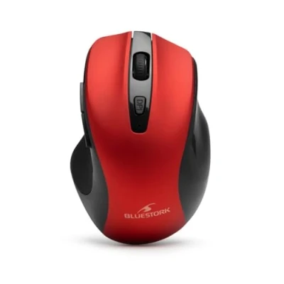 Afbeelding van Draadloze muis BLUESTORK OFFICE 75 Oplaadbaar PC/MAC Rood