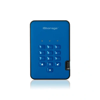 Afbeelding van iStorage diskAshur2 HDD 1 TB Secure Portable Hard Drive Password Protected Dust/Water Resistant Hardware Encryption