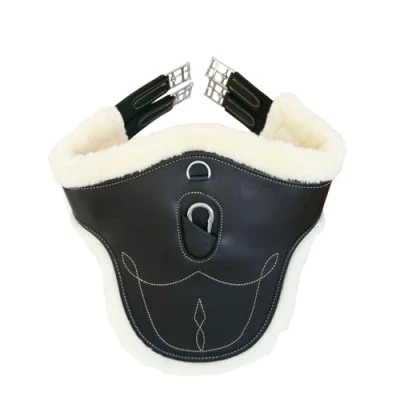 Afbeelding van Kentucky Horsewear Buiklapsingel Wol/Bont Zwart 145cm