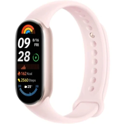 Afbeelding van Xiaomi Smart Band 9 Activiteitsarmband, looptijd tot 21 dagen, AMOLED display met 60 Hz herhalingssnelheid, hartslagmeter, roze