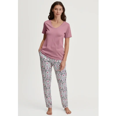 Afbeelding van Calida MIT Seitentaschen Pyjamabroek, Dames, Maat: 40/42, Lilas