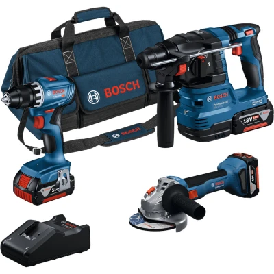 Afbeelding van Bosch Blauw Combiset 18V set met 3 machines GSR + GWS GBH x 4,0 Ah GAL 40 0615A5007L