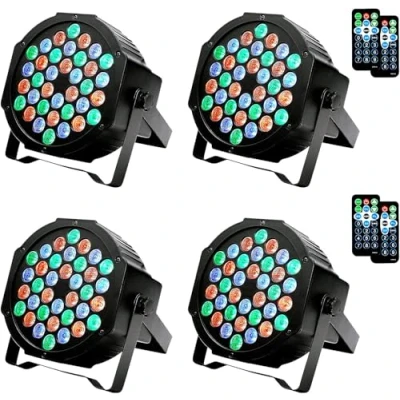 Afbeelding van LED spots 36 LED&#039;s RGB licht DMX512