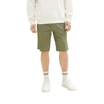 Afbeelding van TOM Tailor Bermuda Shorts, Heren, Maat: 31, Oliv rombos minimal