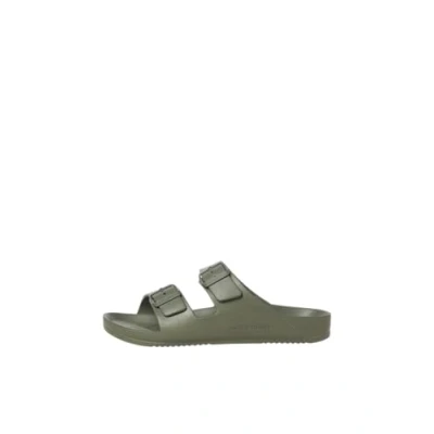 Afbeelding van Jack &amp; Jones Jfwcroxton Moulded Pantoffels, Heren, Maat: 44, Khaki Kunststof