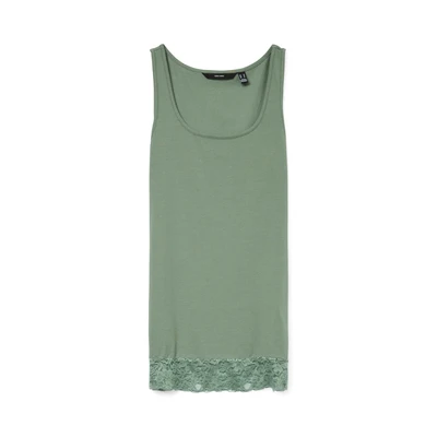 Afbeelding van Vero Moda Vmmaxi LONG TANK Top, Dames, Maat: XS, Laurel wreath