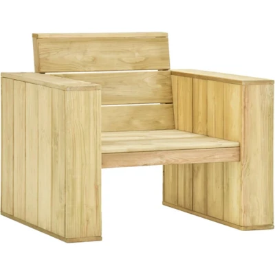 Afbeelding van Tuinstoel 89x76x76 cm geïmpregneerd grenenhout