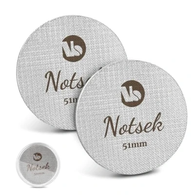 Afbeelding van puck Screen 51 mm, 2 stuks 1 mm/1,7 mm dikke espresso zeef voor zeefhouder, 150μm roestvrij staal 316 koffie met acryl opbergdoos, zeefdrager accessoires koffiezetapparaat