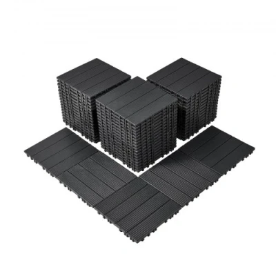 Afbeelding van VEVOR 54x terrastegels kliktegels balkontegels 30x30cm donkergrijs