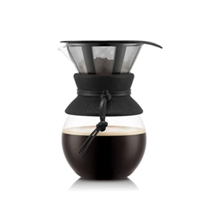 Afbeelding van BODUM Pour OVER Koffiezetapparaat, permanent filter van roestvrij staal, 1,0 l, 8 kopjes