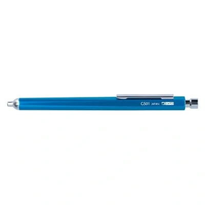 Afbeelding van OHTO Naaldle point GRAND STANDARD, blauw: fijne vullingen balpen in blauw met geanodiseerde aluminium behuizing en een 0,7 mm needlepoint vulling om bij te vullen (zwart).
