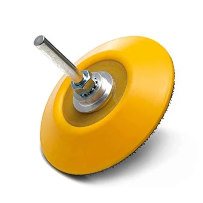 Afbeelding van Glass Polish 12004 Klittenband en lusonderlegger, spindeloplegger voor boormachine, schroefdraad M6 met universele boorbevestiging, diameter: 75 mm