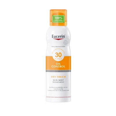 Afbeelding van 12x Eucerin Zonnespray Sun Oil Control Mist Transparent Dry Touch SPF 30 200 ml