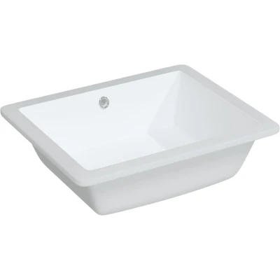 Afbeelding van vidaXL Wastafel rechthoekig 50x40,5x18,5 cm keramiek wit