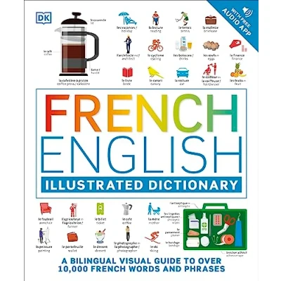 Afbeelding van French English Illustrated Dictionary: A Bilingual Visual Guide to Over 10,000 Words and Phrases