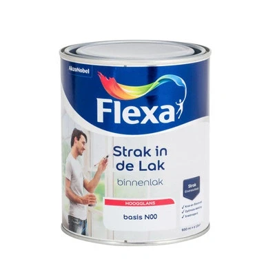 Afbeelding van Flexa Strak in de Lak Binnenlak Hoogglans 1 liter Mengbaar