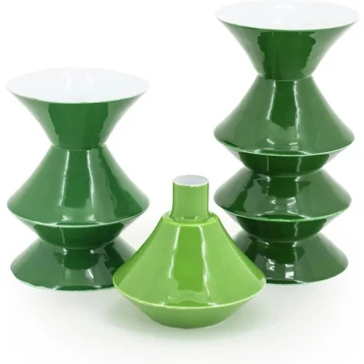 Afbeelding van By Boo Kaarsenhouder set Yack Groen