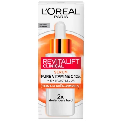 Afbeelding van 1+1 gratis: L&#039;Oréal Revitalift Clinical Pure Vitamine C 12% Serum 30 ml