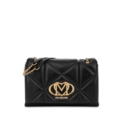 Afbeelding van Love Moschino Embossed Handtas, Dames, Maat: One Size, Nero