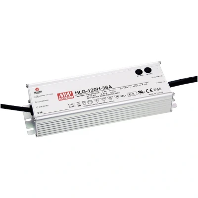 Afbeelding van Mean Well HLG 120H 36A LED driver, transformator Constante spanning, stroomsterkte 122 W 3.4 A 36 V/DC PFC schakeling, Overbelastingsbescherming,