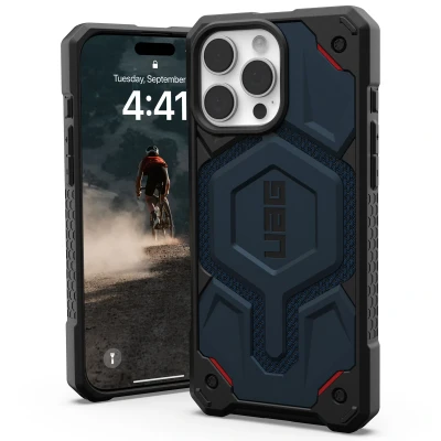 Afbeelding van Apple iPhone 16 Pro Max MagSafe Hoesje Kunststof UAG Hardcase/Backcover Blauw Telefoonhoesje Shockproof/Valbescherming