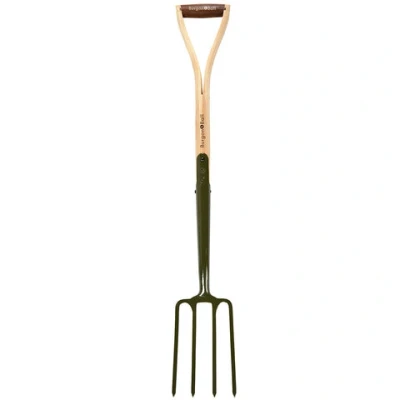 Afbeelding van Burgon &amp; Ball RHS Border Spitvork BoronGreen 99 cm gerecycled staal boriumstaal
