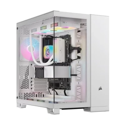 Afbeelding van Corsair iCUE LINK 6500X RGB Midi tower PC behuizing Wit Zijvenster