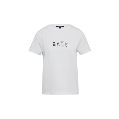 Afbeelding van comma Tshirt print, Dames, Maat: 42, Weiß